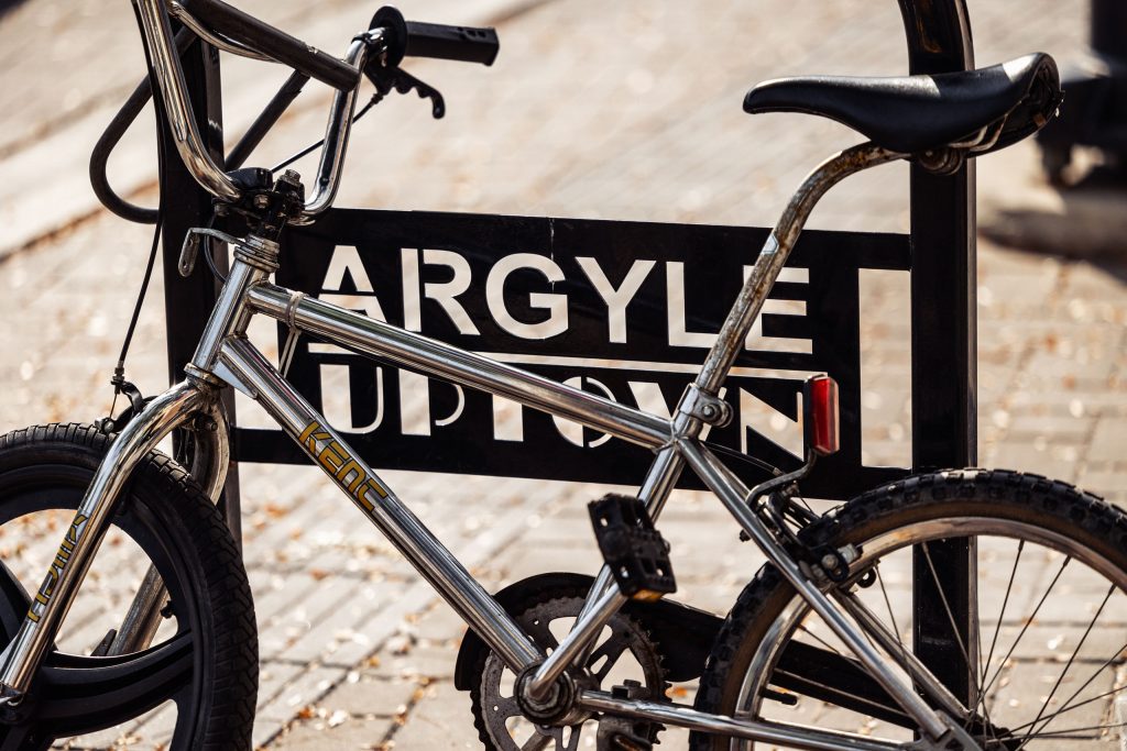 Bike rack at Argyle